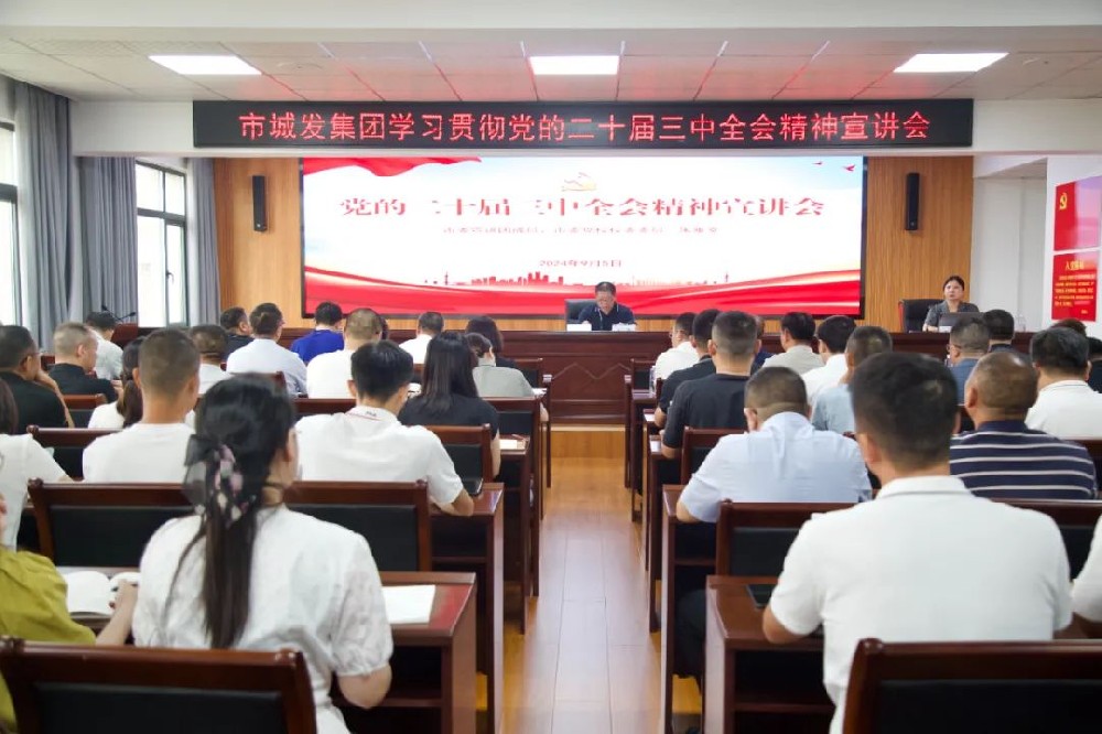 点点官网召开学习贯彻党的二十届三中全会精神宣讲会