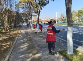 树木涂白“穿新衣” 御寒防虫“增新颜”